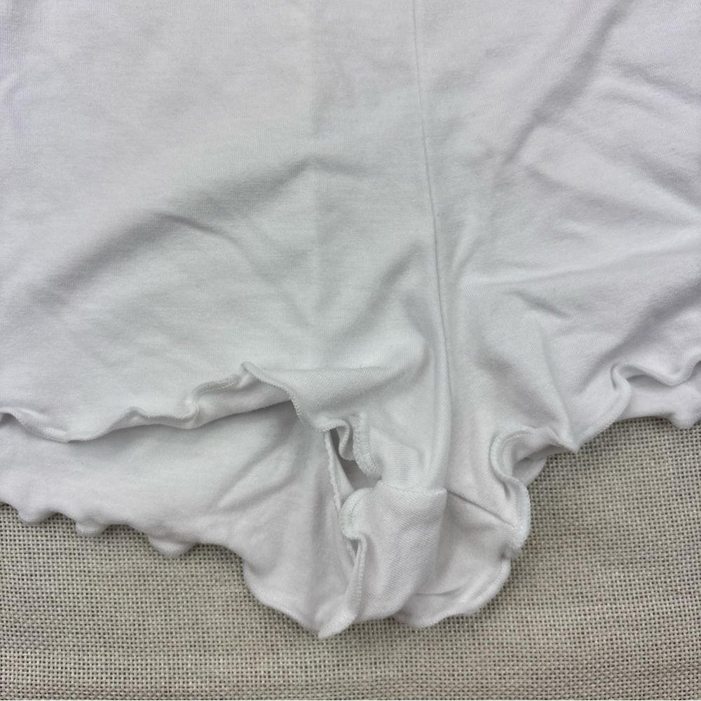 California Waves Women’s Juniors White Tie-Waist Swim Cover-Up Romper L - Picture 4 of 12
